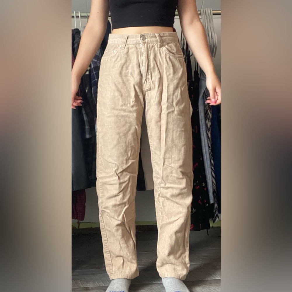 Refuge Tan Corduroy Pants Relaxed Fit